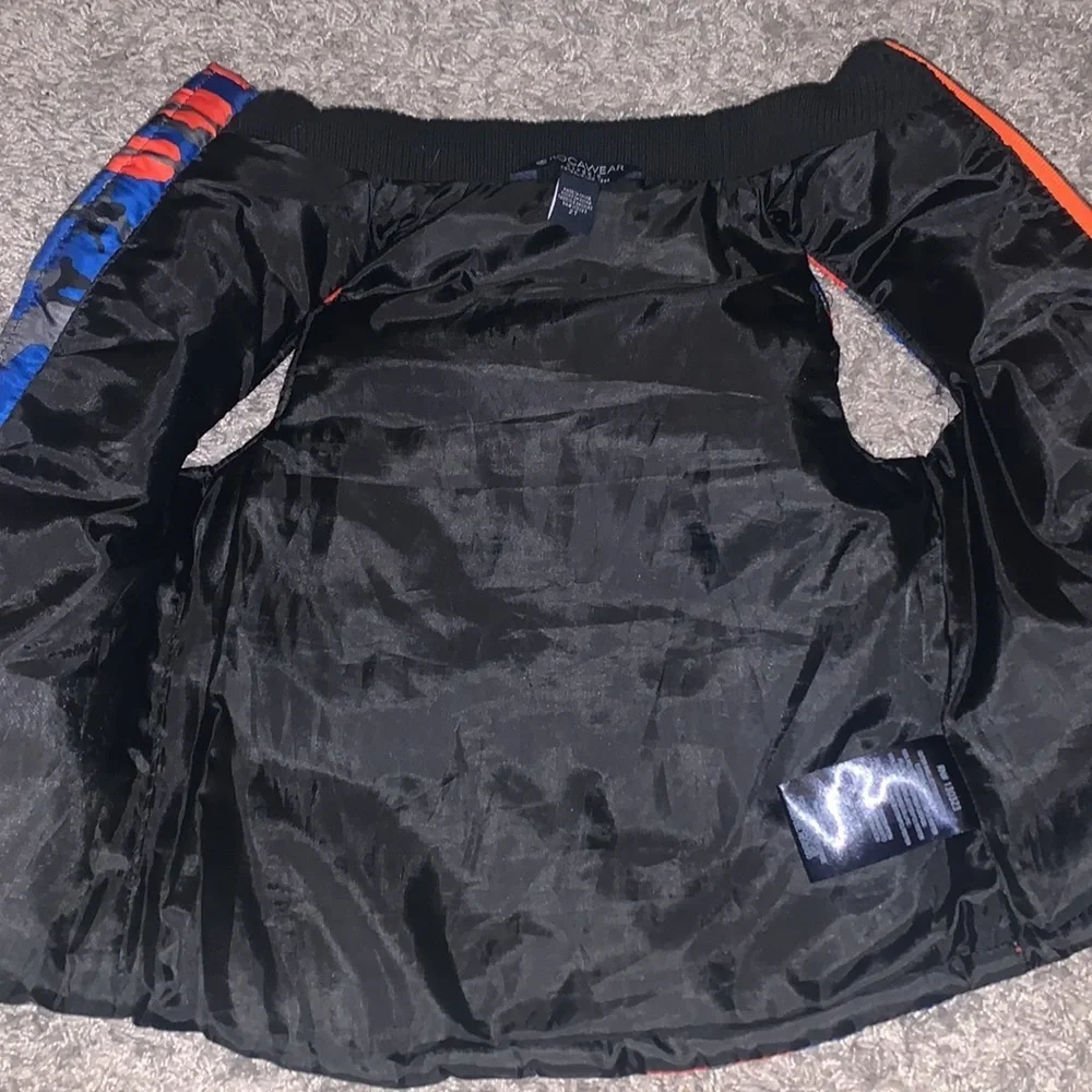 Rocawear puffer‎ vest orange & blue camouflage, size 2T